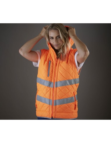 Y-HV007-Hi-Vis Kensington Hooded Gilet